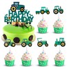 Decoración para tarta de cumpleaños con diseño de tractor de