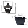 Luwanburg Black Cast Iron Bottle Opener Wall Mounted Beer Top