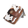 SENDEFN Purses for Women Genuine Leather Small Bifold Compact Womens