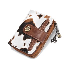 SENDEFN Purses for Women Genuine Leather Small Bifold Compact Womens Wallet with RFID Protection