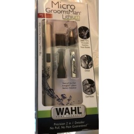 Wahl NEW PERSONAL TRIMMER Wahl 5640-1001N Lithium 2 in 1 detailer Ear Nose Kit Silver
