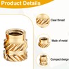 Nouiseuns 1/4''-20 Threaded Inserts – 32PCS Brass Heat Set Inserts