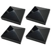 Decorex Hardware 4" x 4" Aluminum Pyramid Post Cap for