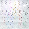 Hanging Swirl Decorations, 12 Rolls Silver Swirls Ceiling Party Decorations