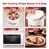 SOLIGT Ceramic Bacon Cooker for Microwave Oven - Splatter-Proof Design