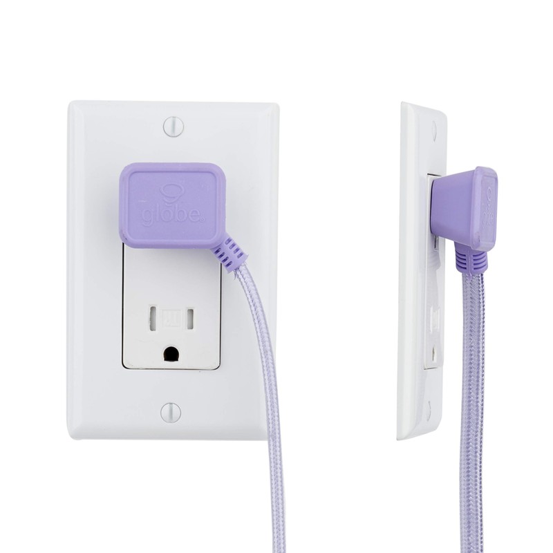 Globe Electric 22892 Designer Series 9-ft Fabric Extension Cord, 3