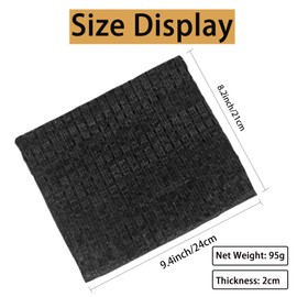 lifwimner Snoods for Men Women Winter Neck Warmer Scarf Thermal Fleece Double Layer Windproof Ski Mask for Cold Weather Gift (Black)