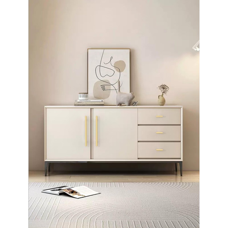 Asimerdeco 10 Pack Brushed Gold Cabinet Knobs Single Hole Cabinet