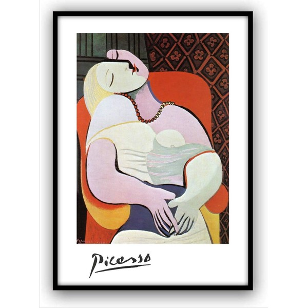 Picasso Woman in a Chair Poster aoipro (A3 Size (No Frame))