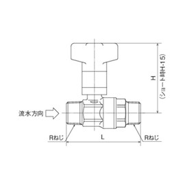 Onda Seisakusho CB4-20M-S Ball Valve with Check Valve R Screw x R Screw
