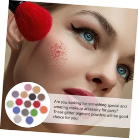 OHPHCALL 16pcs Glitter Powder for Nail Art Eyeshadow Random Color Pigments for Face Projects for Parties DIY Makeup Cosplay Random Color