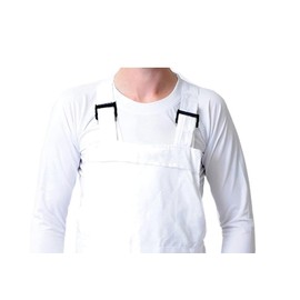 GRS Bib and Brace Dungaree Overalls Painters Suit for Decorators Builders, White, 5XL