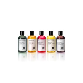 Assorted Bubble Bath Collection (Set of 5) by Nabila K - Forest Experience, Sunshine Zest, Rose Garden, Sweet Surrender, Heart of Provence - Essential Oils with Natural Ingredients - 16 oz