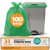 PlasticMill Heavy Duty Trash Bags - Green Garbage Bags -