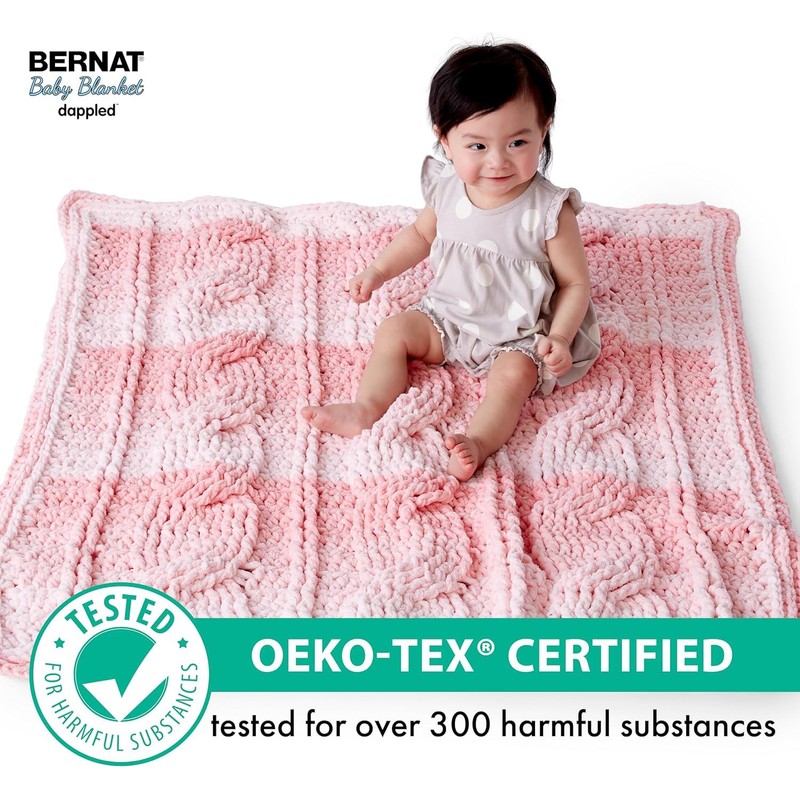Bernat Baby Blanket Dappled Peachy KEEN Yarn - 2 Pack