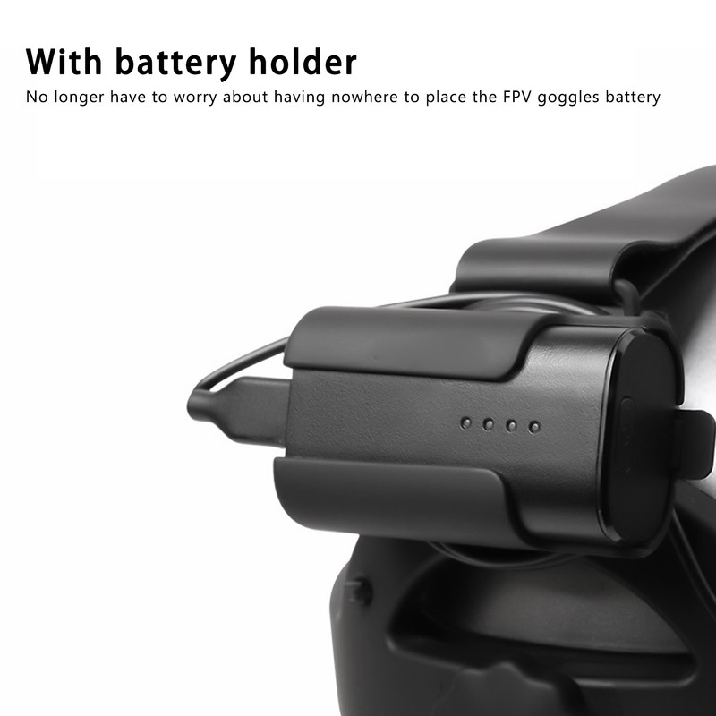 TD78 Adjustable Head Strap Comfortable with Battery Holder for DJI