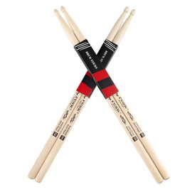 PUNK 2 pairs Drum Sticks Rebound 5A - America Hard Maple Wood, Straight and Durable, Ideal for Drummers of All Levels, Used for Drums, Percussion and Practice (5A-2P)