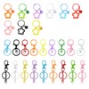 27PCS Colorful Key Rings Set with Lobster Clasps