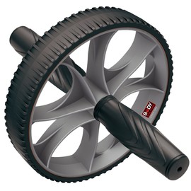 Body Sculpture BSCEW carta Football Excercise Wheel, Black/Grey, One Size