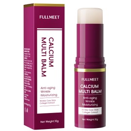 FullMeet Calcium Volume Multi Balm, Collagen All-in-One Moisturing Stick, Upgraded Wrinkle Core Sticks, Anti-aging Skin Care Stick for Eyes, Neck, Face, 10g
