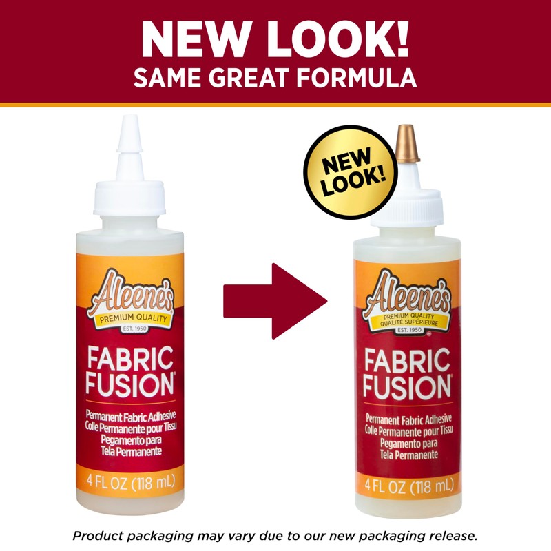 Aleene's Fabric Fusion Glue 4 oz, Permanent and Washable Adhesive,