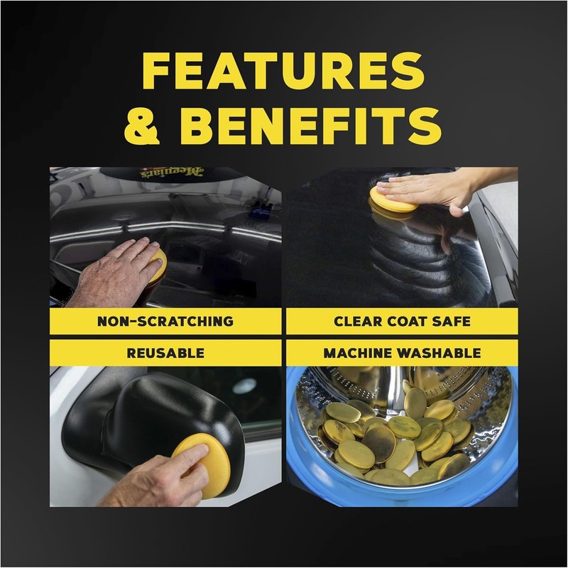 Meguiar's Oficial Gold Class Esponjas Aplicadores W0004 4 Piezas