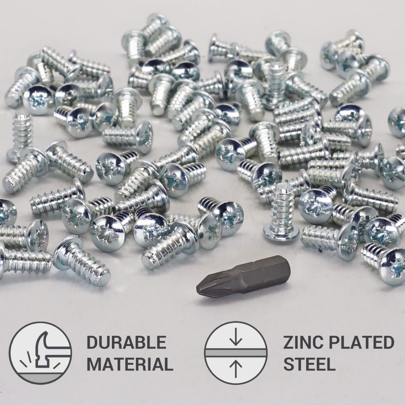 SKIR'CO (Pack of 30) Zinc Plated Euro Screws 6.0 x