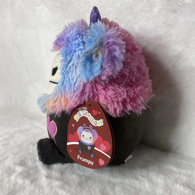 Squishmallows 8" Frumpy Bigfoot Valentines Black Tie Dye Plush BRAND