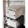Tall Printer Stand with Storage Adjustable Shelf and Bag, 4-Tier