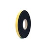 Neoprene Rubber Black Self-Adhesive Sponge Strip 3/4" Wide x 1/8"