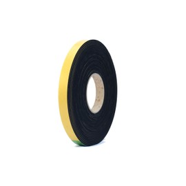 Neoprene Rubber Black Self-Adhesive Sponge Strip 3/4" Wide x 1/8" Thick x 33 feet Long