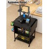 3D Printer Table, Rolling 3D Printer Stand Workstation Desk Cart