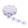 15 Yards 1inch Daisy Lace Trim Flower Applique Lace Ribbon