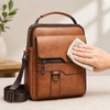 Men’s PU Leather Crossbody Shoulder Bag for Travel & Daily