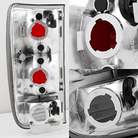 AKKON - For 1995-2004 Chevy Blazer S10 GMC Jimmy Envoy LH + RH Smoke Replacement Taillights Tail Lamps Pair Set