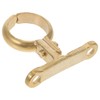 OSALADI Brass Pipe Clamp with 2 Holes Robust Pipe Bracket
