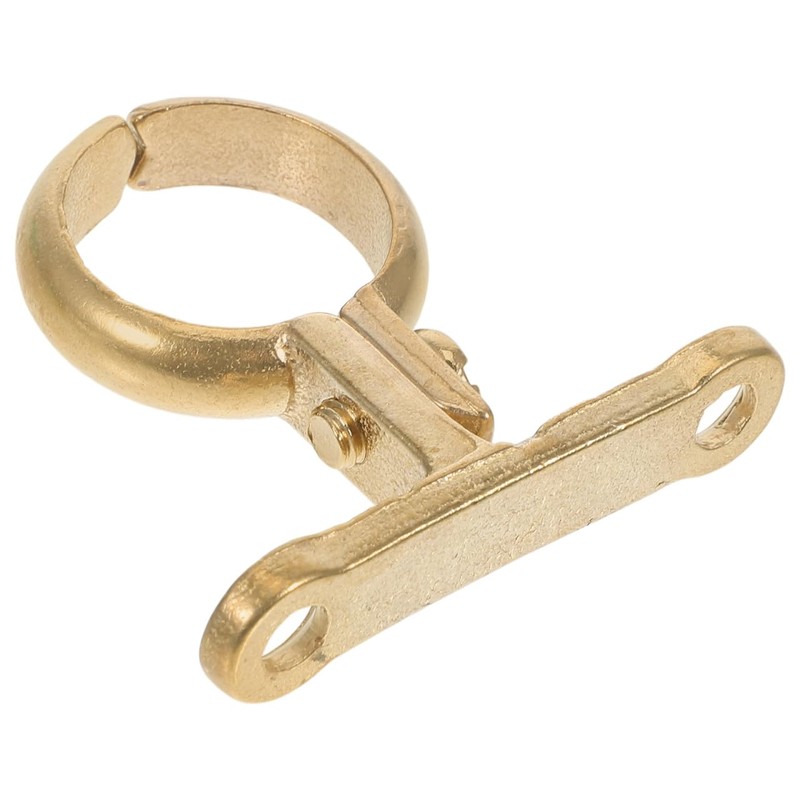 OSALADI Brass Pipe Clamp with 2 Holes Robust Pipe Bracket