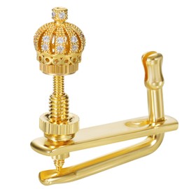 Violin Fine Tuners Metal Violin String Violin Fine Tuner Screw Adjuster Musical Accessories for 1/2 Violins, Resin Rose (02 Crown)