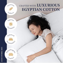 Ashton Sheets 100% Egyptian Cotton Split King Sheets Sets for Adjustable Bed - Luxury 1200 Thread Count Split Head King Sheets Sets (5 PC, White), Cooling, Sateen Weave 17" Deep Pocket Twin XL Sheet
