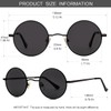 Gleyemor Polarized Round Sunglasses for Men Women Hippie Small Circle