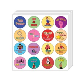 Creanoso Girl Power Stickers (10-Sheet) - Assorted Designs for Children - Classroom Reward Incentives for Female Students - Stocking Stuffers Party Favors & Giveaways for Teens & Adults