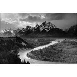 History Galore 24"x36" Gallery Poster, grand teton national park Ansel Adams The Tetons and the Snake River (1942) Grand Teton National Park, Wyoming