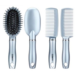 Conair Fusion, cepillo y peine para el cabello, acolchado, tamaño mediano, los colores pueden variar