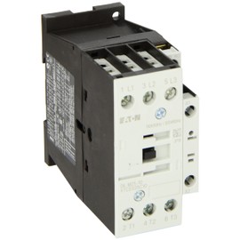 Eaton XTCE025C10A XT-IEC Contactor and Starter, 45mm, 25A AC-3 Current Rating, 7-1/2 Max HP at 230VAC, 15 Max HP at 460VAC, 20 Max HP at 575VAC, 120VAC Coil Voltage
