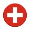 2X Sticker Set - Swiss Flag - for Phone Grip