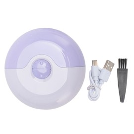 2 in 1 Electric Automatic Nail Clipper 2 Speeds USB Rechargeable Safety Fingernail Cutter File Nail Scraps Storage for Kids Adult Purple