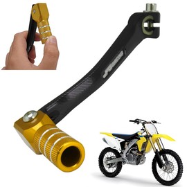 JFG RACING Motorcycle Folding Gear Shifter Shift Lever Pedal CNC Universal for RM DRZ 50cc - 125cc CRF XR KX KLX TTR PW SSR Apollo TAO TAO SDG Dirt Pit Bike Gold