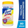 Lysol Toallitas Desinfectantes Lysol De Superficies Citrus 80 Toallitas