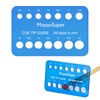 MoyanSuper Cue Tip Gauge for Billiards, Measures 8.5mm–15mm Plastic Cue