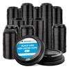Nationwide Paper Black 8oz Plastic Lids for Coffee Cup, Insulated